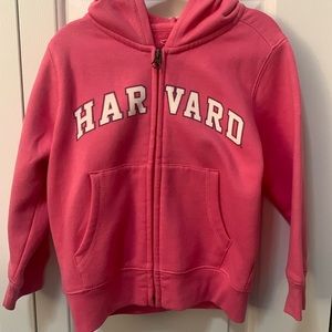 Pink Harvard Hoodie. Size 3T.  V. Good to excellent condition.